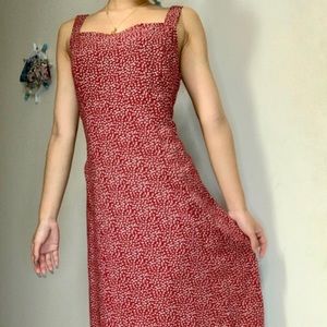 Brandy Melville long red floral dress